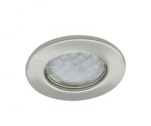 Ecola Light MR16 DL90 GU5.3 Светильник встр. плоский Сатина-Хром 30х80