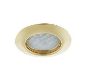 Ecola Light MR16 DL92 GU5.3 Светильник встр. выпуклый Золотой 30х80
